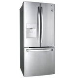 LG LFDS22520S 30 in. 21.8 cu. ft. French Door Refrigerator with Ice & Water Dispenser - Stainless Steel