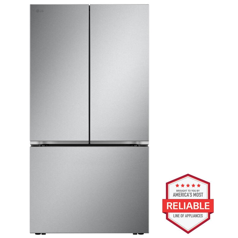 LG LRFLC2716S 36 in. 26.5 cu. ft. Smart Counter Depth French Door Refrigerator with Internal Water Dispenser - PrintProof Stainless Steel