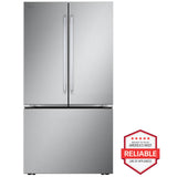 LG LRFLC2726S 27 cu. ft. counter-depth French door refrigerator in stainless steel, product view 1