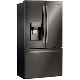 LG LRFS28XBD 36 in. 27.7 cu. ft. Smart French Door Refrigerator with Ice & Water Dispenser - PrintProof Black Stainless Steel