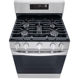 LG LRGL5821S 30 in. 5.8 cu. ft. Smart Gas Range with 5 Sealed Burners - Stainless Steel