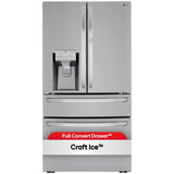 LG LRMDC2306S 36 in. 22.5 cu. ft. Smart Counter Depth 4-Door French Door Refrigerator with Ice & Water Dispenser - PrintProof Stainless Steel