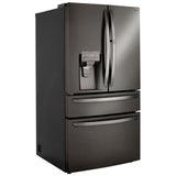 LG LRMDS3006D 36 in. 29.5 cu. ft. Smart 4-Door French Door Refrigerator with External Ice & Water Dispenser- Black Stainless Steel