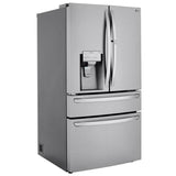 LG LRMDS3006S 36 in. 29.5 cu. ft. Smart 4-Door French Door Refrigerator with Ice & Water Dispenser - PrintProof Stainless Steel