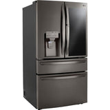 LG LRMVC2306D InstaView 36 in. 22.5 cu. ft. Smart Counter Depth 4-Door French Door Refrigerator with Ice & Water Dispenser - PrintProof Black Stainless Steel