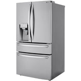 LG LRMXS3006S 36 in. 29.5 cu. ft. Smart 4-Door French Door Refrigerator with Ice & Water Dispenser - Stainless Steel