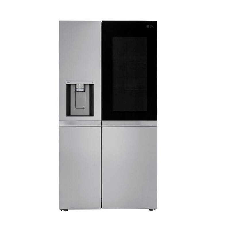 LG LRSOS2706S InstaView36 in. 27.1 cu. ft. Smart Side by Side Refrigerator with Ice & Water Dispenser - PrintProof Stainless Steel