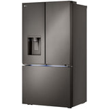 LG LRYXC2606D 36 in. 25.5 cu. ft. Smart Counter Depth French Door Refrigerator with Ice & Water Dispenser - PrintProof Black Stainless Steel