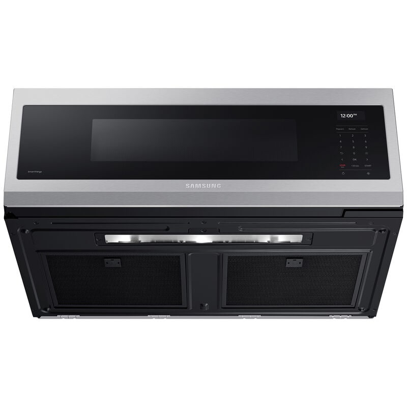 Samsung ME11A7710DS 30 in. 1.1 cu. ft. 1100W Low Profile Smart Over-the-Range Microwave with 550 CFM & Sensor Cooking - Stainless Steel