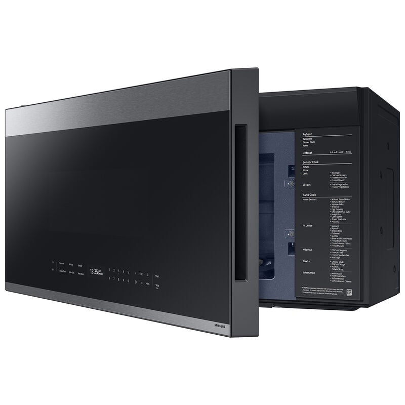 Samsung ME21DG6700SR Bespoke 30 in. 2.1 cu. ft. 1000W Smart Over-the-Range Microwave with 400 CFM & Sensor Cooking - Stainless Steel