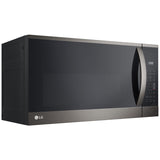 LG MVEM1825D 30 in. 1.8 cu. ft. 1000W Smart Over-the-Range Microwave with 300 CFM & Sensor Cooking - PrintProof Black Stainless Steel