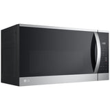 LG MVEM1825F 30 in. 1.8 cu. ft. 1000W Smart Over-the-Range Microwave with 300 CFM & Sensor Cooking - PrintProof Stainless Steel