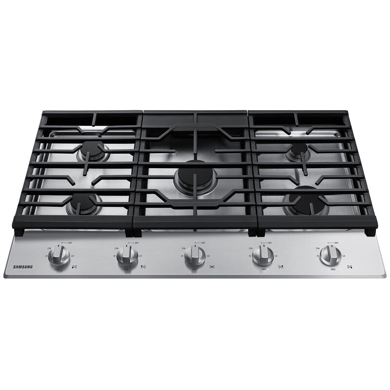 Samsung NA36R5310FS 36 in. 5-Burner Natural Gas Cooktop with Simmer Burner & Power Burner - Stainless Steel