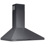 Samsung NK30R5000WG 30 in. Convertible Chimney Style Range Hood with 390 CFM, 3 Fan Speeds & 2 LED Lights - Fingerprint resistant Black Stainless