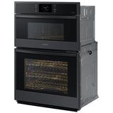 Samsung NQ70CG600DMT 30 in. 7 cu. ft. Smart Speed/ Steam Electric Microwave/Wall Oven Combo with Dual Convection & Sensor Cooking - Matte Black