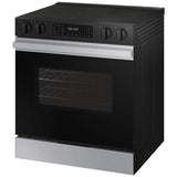 Samsung NSE6DG8100SR Bespoke 30 in. 6.3 cu. ft. Smart Slide-In Electric Range with Radiant Burners - Stainless Steel