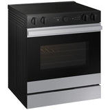 Samsung NSE6DG8700SR Bespoke 30 in. 6.3 cu. ft. Smart Air Fry True European Convection Slide-In Electric Range with Radiant Burners - Stainless Steel