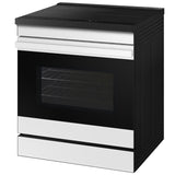 Samsung NSI6DB950012 Bespoke 30 in. 6.3 cu. ft. Smart Air Fry True European Convection Slide-In Electric Range with 4 Induction Burners - White Glass