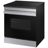 Samsung NSI6DG9300SR Bespoke 30 in. 6.3 cu. ft. Smart Air Fry Standard Convection Slide-In Electric Range with 4 Induction Burners - Stainless Steel