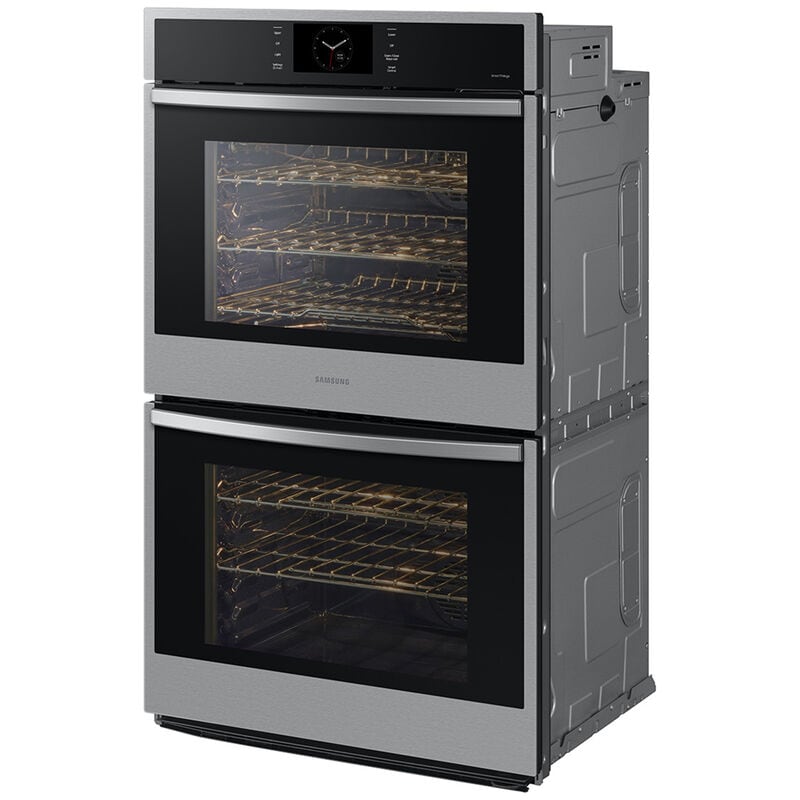 Samsung NV51CG600DSR 30 in. 10.2 cu. ft. Smart Top Control SteamElectric Double Wall Oven with Dual Convection - Stainless Steel