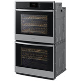 Samsung NV51CG600DSR 30 in. 10.2 cu. ft. Smart Top Control SteamElectric Double Wall Oven with Dual Convection - Stainless Steel