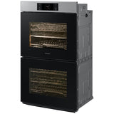 Samsung NV51CG700DSR Bespoke 30 in. 10.2 cu. ft. Smart Top Control SteamElectric Double Wall Oven with Dual Convection - Stainless Steel