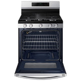 Samsung 30 in. 6 cu. ft. Smart Gas Range with 5 Sealed Burners & Griddle - Stainless Steel