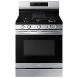 Samsung 30 in. 6 cu. ft. Smart Air Fry Standard Convection Gas Range with 5 Sealed Burners & Griddle - Stainless Steel