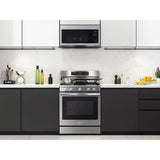 Samsung 30 in. 6 cu. ft. Smart Air Fry True European Convection Gas Range with 5 Sealed Burners & Griddle - Stainless Steel