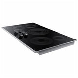 Samsung NZ36K6430RS 36 in. 5-Burner Smart Electric Cooktop with Simmer Burner & Power Burner - Stainless Steel