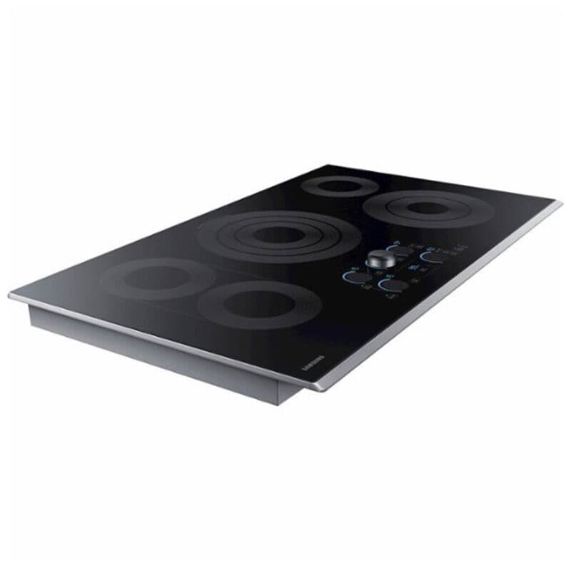 Samsung NZ36K7570RS 36 in. 5-Burner Smart Electric Cooktop with Simmer Burner & Power Burner - Stainless Steel