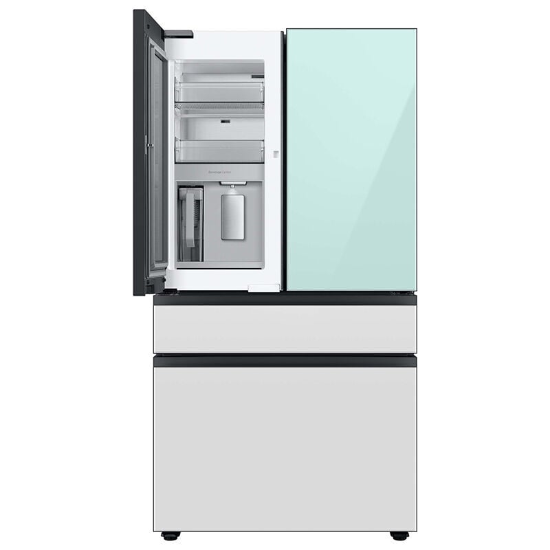 Samsung RF23BB86004M Bespoke 36 in. 22.8 cu. ft. Smart Counter Depth 4-Door French Door Refrigerator with Internal Water Dispenser - Morning Blue