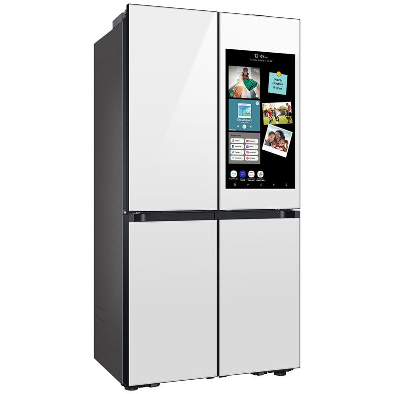 Samsung RF23DB990012 Bespoke 36 in. 22.5 cu. ft. Smart Counter Depth 4-Door French Door Refrigerator with Internal Water Dispenser - White Glass
