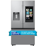 Samsung RF27CG5900SR 36 in. 25 cu. ft. Smart Counter Depth French Door Refrigerator with Ice & Water Dispenser - Fingerprint Resistant Stainless
