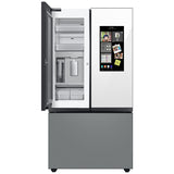 Samsung RF30BB69006M Bespoke 36 in. 29.8 cu. ft. Smart French Door Refrigerator with Internal Water Dispenser - White Glass