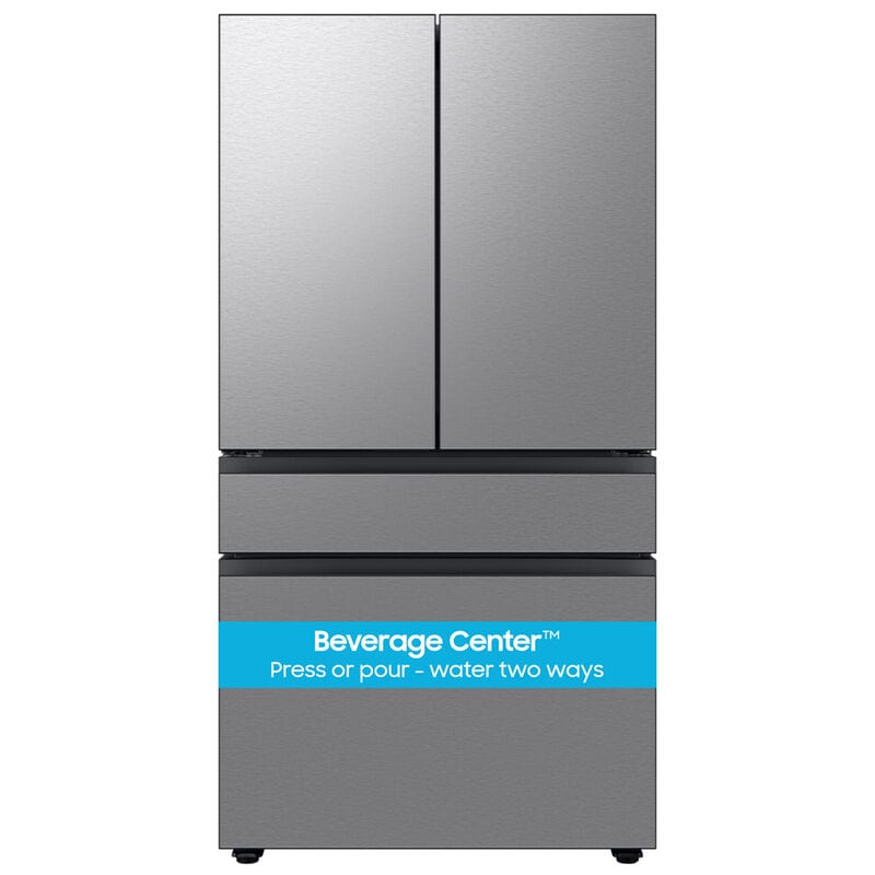 Samsung RF70F23DER Bespoke 36 in. 22.9 cu. ft. Smart Counter Depth 4-Door French Door Refrigerator with Internal Water Autofill Pitcher & Beverage Center - Fingerprint Resistant Stainless Steel