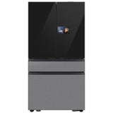 Samsung RF90F29BECR Bespoke 36 in. 28.6 cu. ft. Smart 4-Door French Door Refrigerator with AI Home, Beverage Center & Internal Water Autofill Pitcher - Charcoal Glass & Stainless Steel