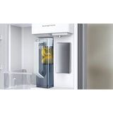 Samsung RS28CB760012 Bespoke 36 in. 28.0 cu. ft. Smart Side-by-Side Refrigerator with Internal Water Dispenser - White Glass