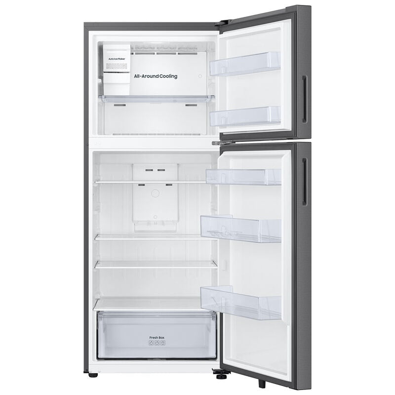 Samsung RT70F18LASR 28 in. 17.5 cu. ft. Smart Garage-Ready Top Freezer Refrigerator with Ice Maker - Fingerprint Resistant Stainless Steel