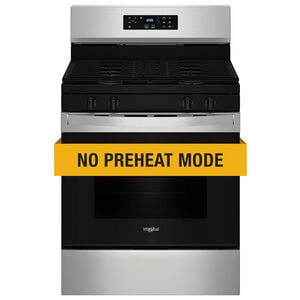 Whirlpool 30 in. 5 cu. ft. Gas Range with 4 Sealed Burners - Stainless Steel