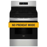 Whirlpool 30 in. 5 cu. ft. Gas Range with 4 Sealed Burners - Stainless Steel