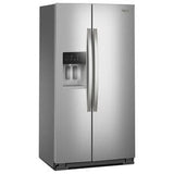 Whirlpool 36 in. 20.8 cu. ft. Counter Depth Side-by-Side Refrigerator with Ice & Water Dispenser - Fingerprint Resistant Stainless Steel
