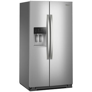 Whirlpool 36 in. 28.7 cu. ft. Side-by-Side Refrigerator with Ice & Water Dispenser - Fingerprint Resistant Stainless Steel