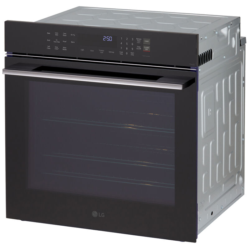 LG WSED3023B 24 in. 3 cu. ft. Smart Electric Single Wall Oven with True European Convection - Black