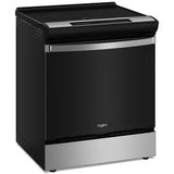 Whirlpool 30 in. 6.4 cu. ft. Air Fry True European Convection Slide-In Electric Range with 4 Induction Burners - Stainless Steel