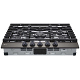 LG CBGJ3023D 30 in. 5-Burner Natural Gas Cooktop with Simmer Burner & Power Burner - Black Stainless