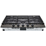 LG CBGJ3623D 36 in. 5-Burner Natural Gas Cooktop with Simmer Burner & Power Burner - Black Stainless