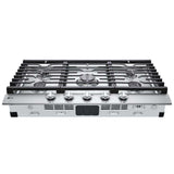 LG CBGJ3623S 36 in. 5-Burner Natural Gas Cooktop with Simmer Burner & Power Burner - Stainless Steel