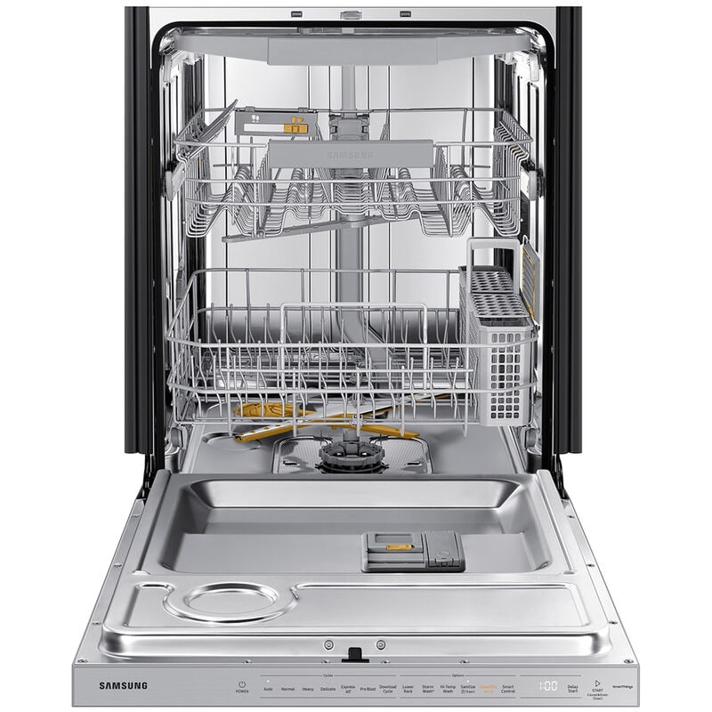 Samsung DW80BB707012 Bespoke 24 in. Top Control Smart Dishwasher with 42 dBa Sound Level, 3rd-Rack, Smart Dry & Pocket - White Glass