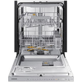 Samsung DW80BB707012 Bespoke 24 in. Top Control Smart Dishwasher with 42 dBa Sound Level, 3rd-Rack, Smart Dry & Pocket - White Glass
